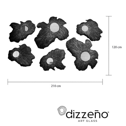 SET ESPEJOS CASCADA LAMAN 6 PZAS