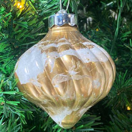 ESFERAS NAVIDEÑAS CEBOLLA GRANDE - PAQUETE DE 4 PZAS