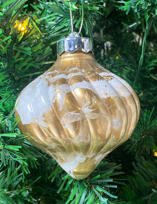 ESFERAS NAVIDEÑAS CEBOLLA GRANDE - PAQUETE DE 8 PZAS