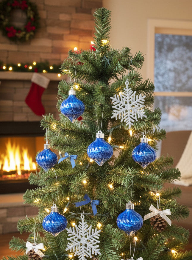 ESFERAS NAVIDEÑAS CEBOLLA CHICA - PAQUETE DE 6 PZAS