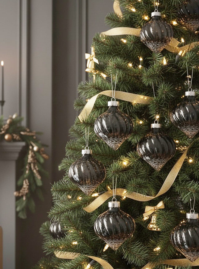 ESFERAS NAVIDEÑAS CEBOLLA GRANDE - PAQUETE DE 8 PZAS