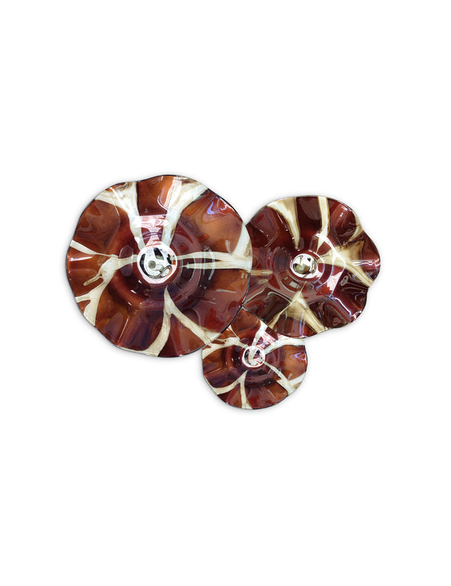 JGO PLATÓN ONDULADO CHOCOLATE FLOR