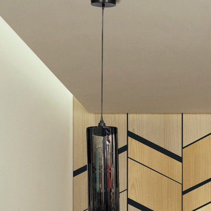 LÁMPARA CILINDRO B NEGRO MERCURIO