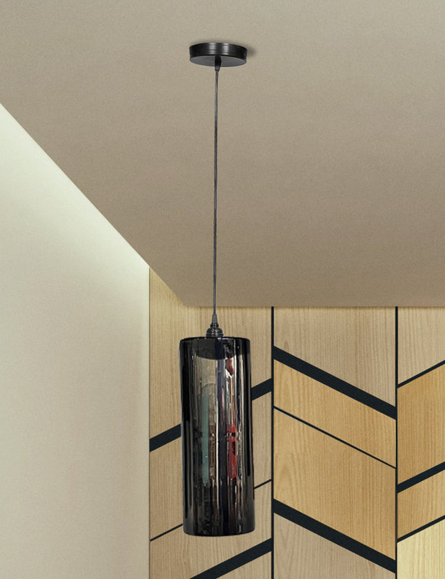 LÁMPARA CILINDRO B NEGRO MERCURIO