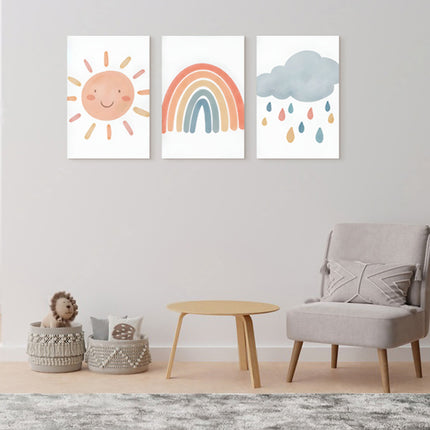 SET DE CUADROS ARCO IRIS 3 PZAS