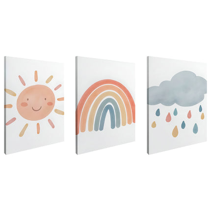 SET DE CUADROS ARCO IRIS 3 PZAS