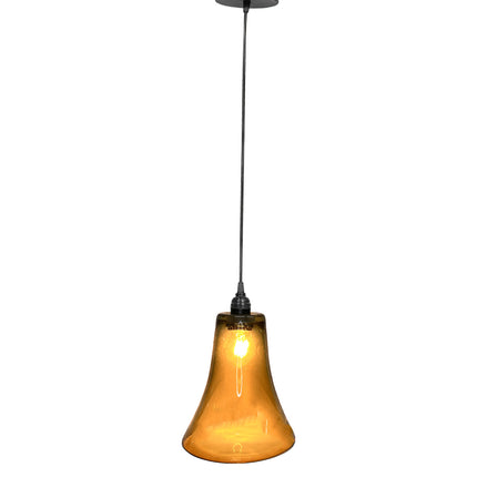 LÁMPARA CONO ÁMBAR TRASLÚCIDO