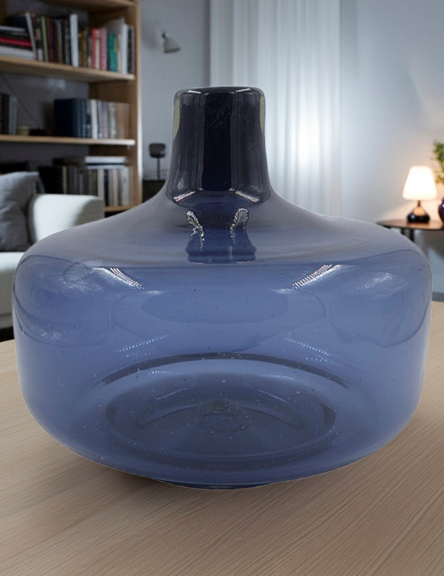 JARRÓN COUNTRY AZUL PETRÓLEO TRASLÚCIDO