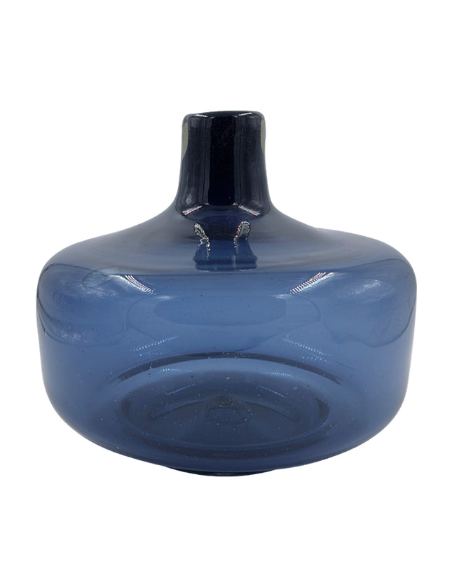 JARRÓN COUNTRY AZUL PETRÓLEO TRASLÚCIDO