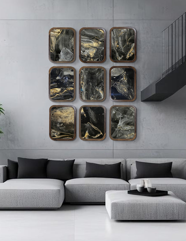 SET MARCOS LUCCA ARK NOCHE PLATEADA CON ORO