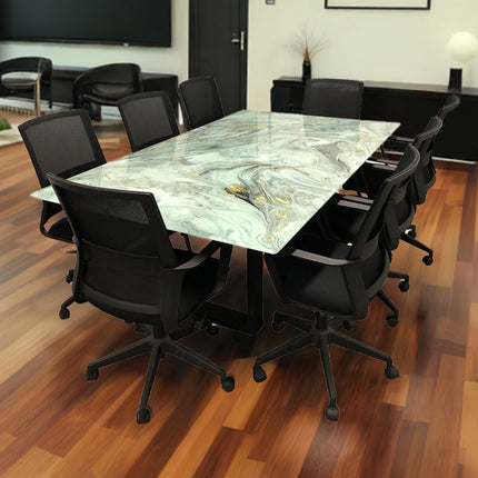 MESA DE JUNTAS DAKOTA 8 PERSONAS ARK AVELLANA SIN SILLAS