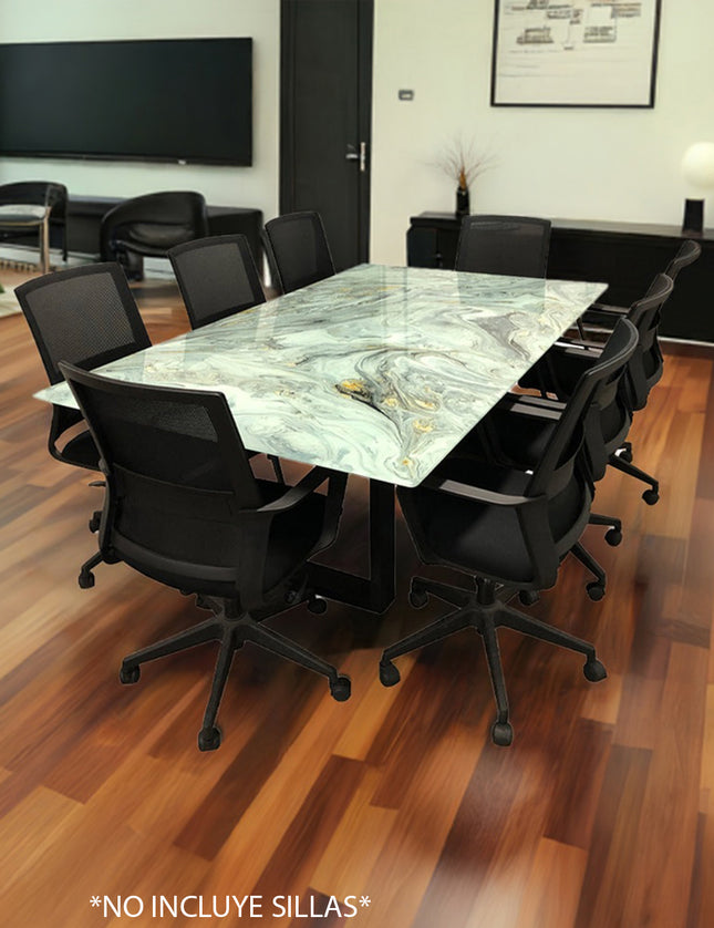 MESA DE JUNTAS DAKOTA 8 PERSONAS ARK AVELLANA SIN SILLAS