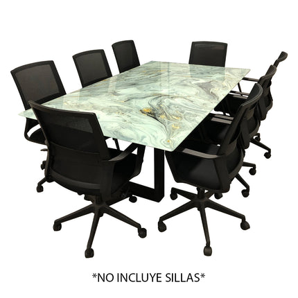MESA DE JUNTAS DAKOTA 8 PERSONAS ARK AVELLANA SIN SILLAS