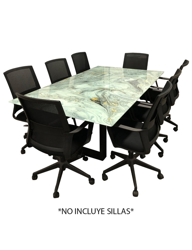 MESA DE JUNTAS DAKOTA 8 PERSONAS ARK AVELLANA SIN SILLAS