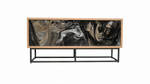 CREDENZA CHICAGO PAROTA CON METAL