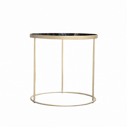 SET MESAS LATERALES DE METAL "INFINITO" 2 PZAS