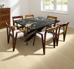 COMEDOR DENVER 120X160 CM CON 6 SILLAS DASSA