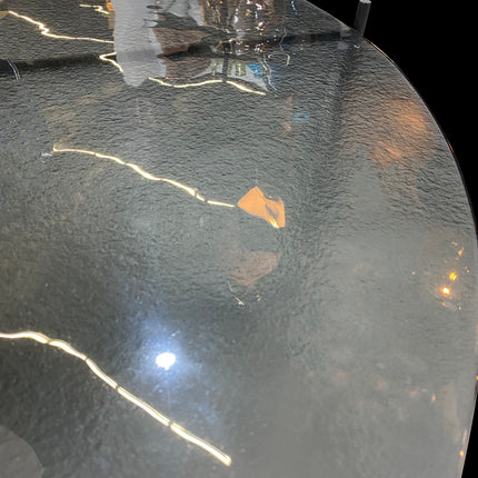 SET MESAS DE CENTRO DE METAL "BÉLGICA TERMOFORMADAS" 2 PZAS NEGRO HUMO