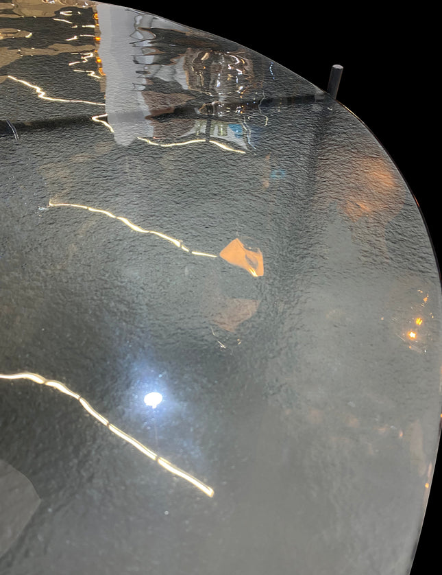 SET MESAS DE CENTRO DE METAL "BÉLGICA TERMOFORMADAS" 2 PZAS NEGRO HUMO