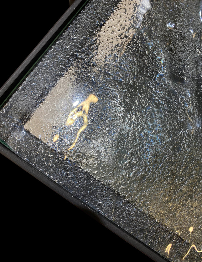 SET MESAS DE CENTRO DE METAL "CUADRANTE" 2 PZAS TERMOFORMADAS TRASLÚCIDAS