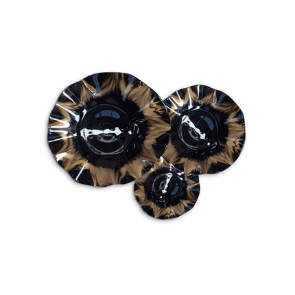 JGO PLATÓN ONDULADO DORADO DONA FONDO NEGRO