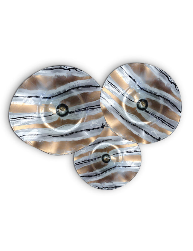 JGO PLATÓN ONDULADO DORADO RAYAS CON NEGRO