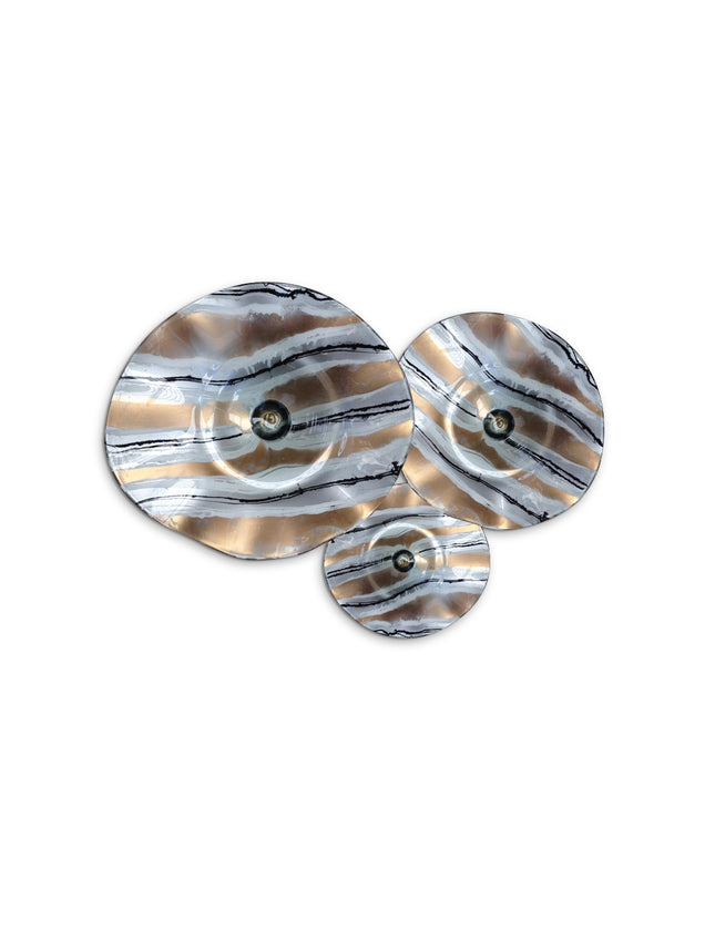 JGO PLATÓN ONDULADO DORADO RAYAS CON NEGRO