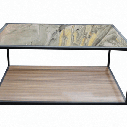 MESA DE CENTRO DE METAL "ATLANTIS"