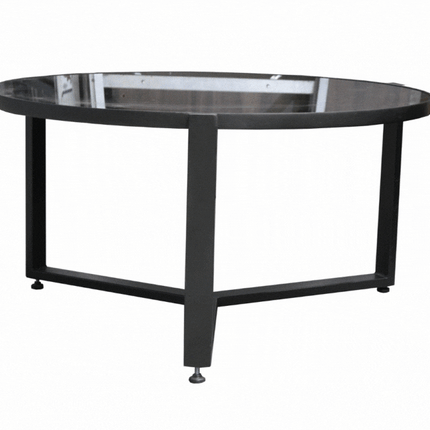 SET MESAS DE CENTRO DE METAL "YEMEN" 2 PZAS