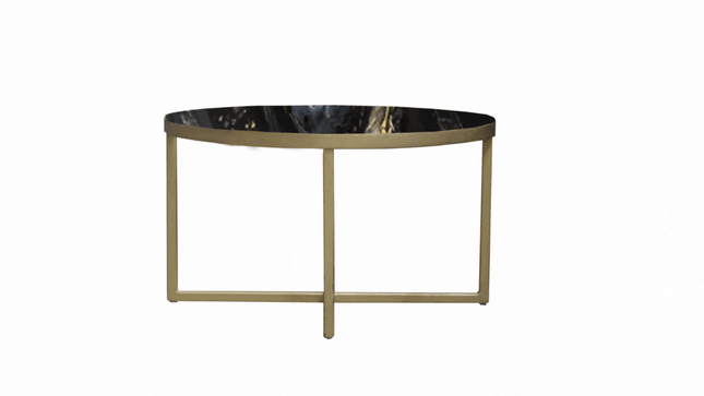 MESA DE CENTRO DE METAL "MARMEL"