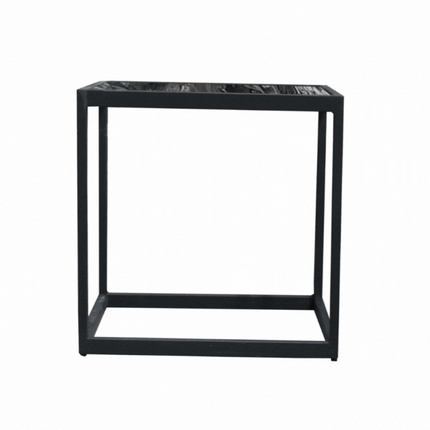 SET MESAS LATERALES DE METAL "CUBA" 2 PZAS