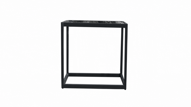 SET MESAS LATERALES DE METAL "CUBA" 2 PZAS