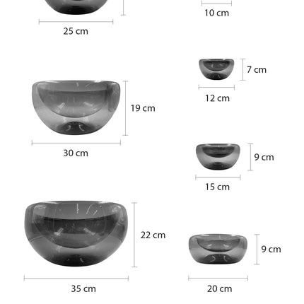 SET BOWLS NEGRO SÓLIDO 14 PZAS