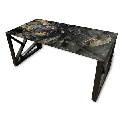 ESCRITORIO SENSEI BASE METAL NEGRO MATE