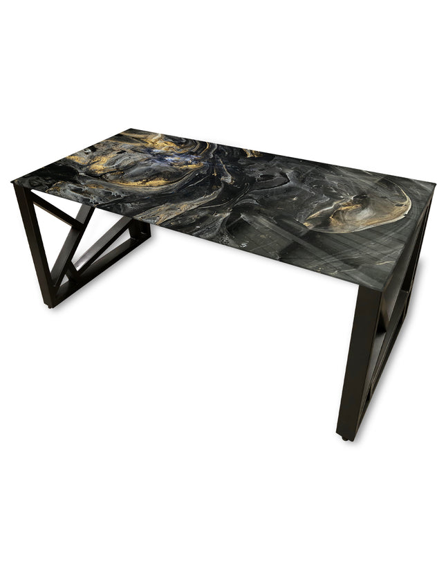 ESCRITORIO SENSEI BASE METAL NEGRO MATE