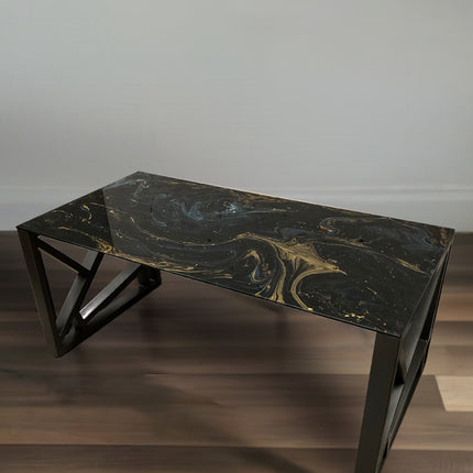 ESCRITORIO SENSEI BASE METAL NEGRO MATE