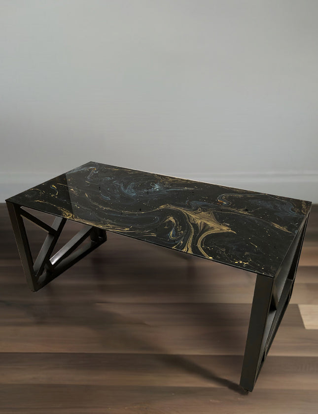 ESCRITORIO SENSEI BASE METAL NEGRO MATE