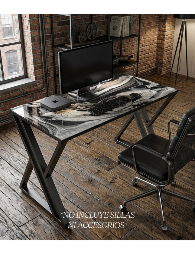 ESCRITORIO ZOTTO MUNDO BASE NEGRO MATE