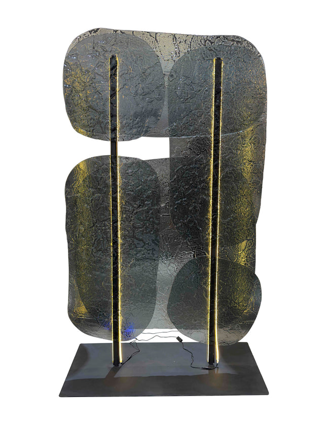 ESCULTURA FORMOTTI DOBLE NEGRO HUMO C/LUZ