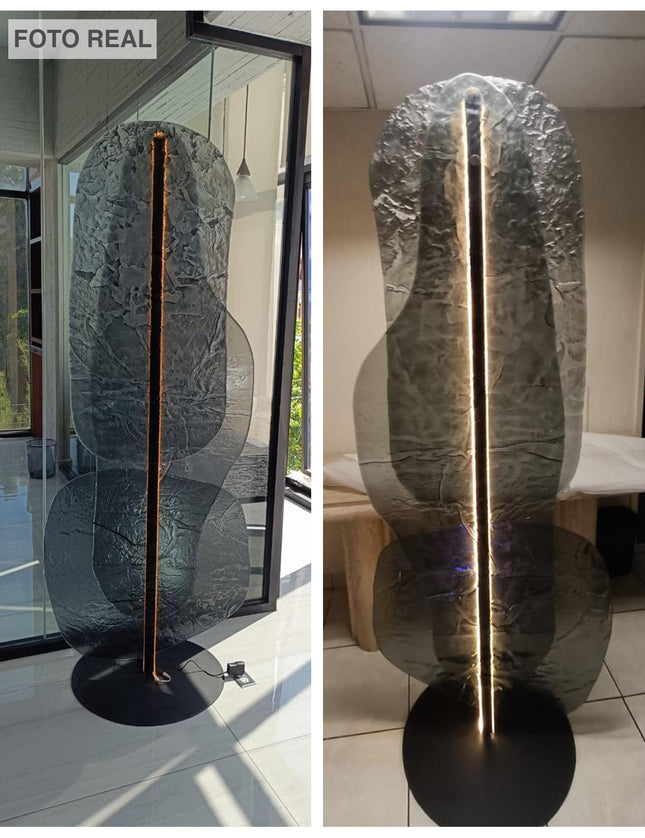 ESCULTURA FORMOTTI NEGRO HUMO C/LUZ