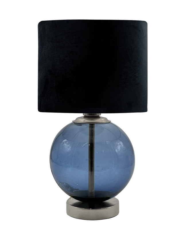 LÁMPARA ESFERA AZUL PETRÓLEO TRASLÚCIDO