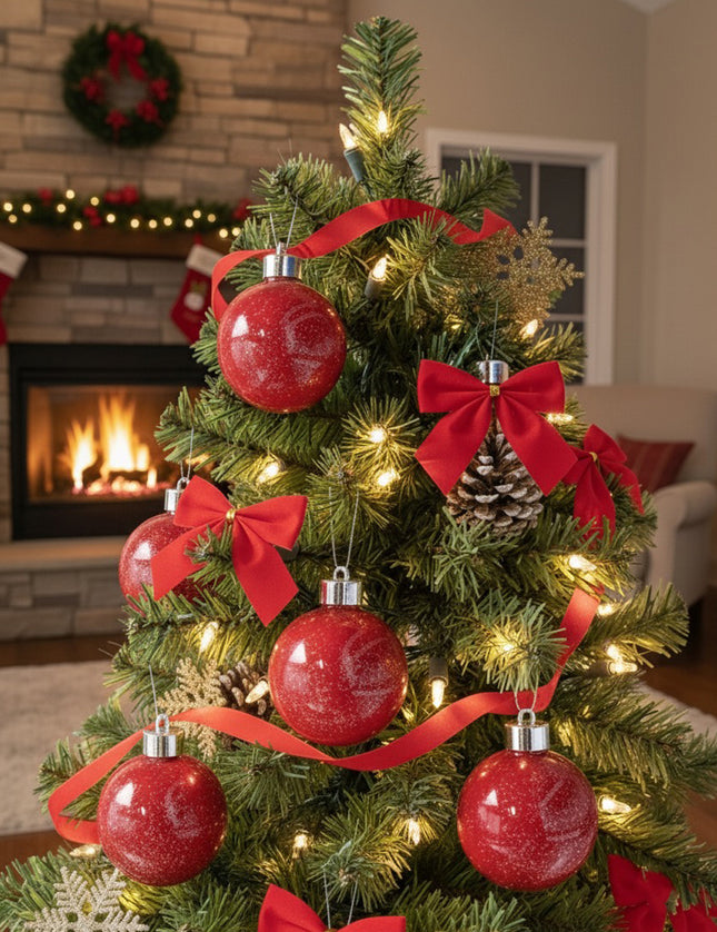 ESFERAS NAVIDEÑAS - PAQUETE DE 6 PZAS