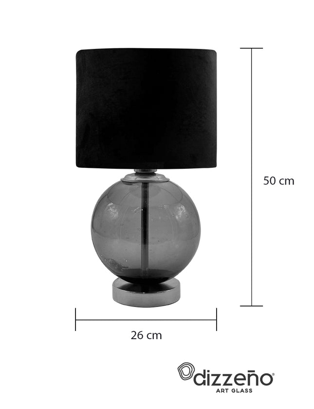 LÁMPARA ESFERA AZUL PETRÓLEO TRASLÚCIDO