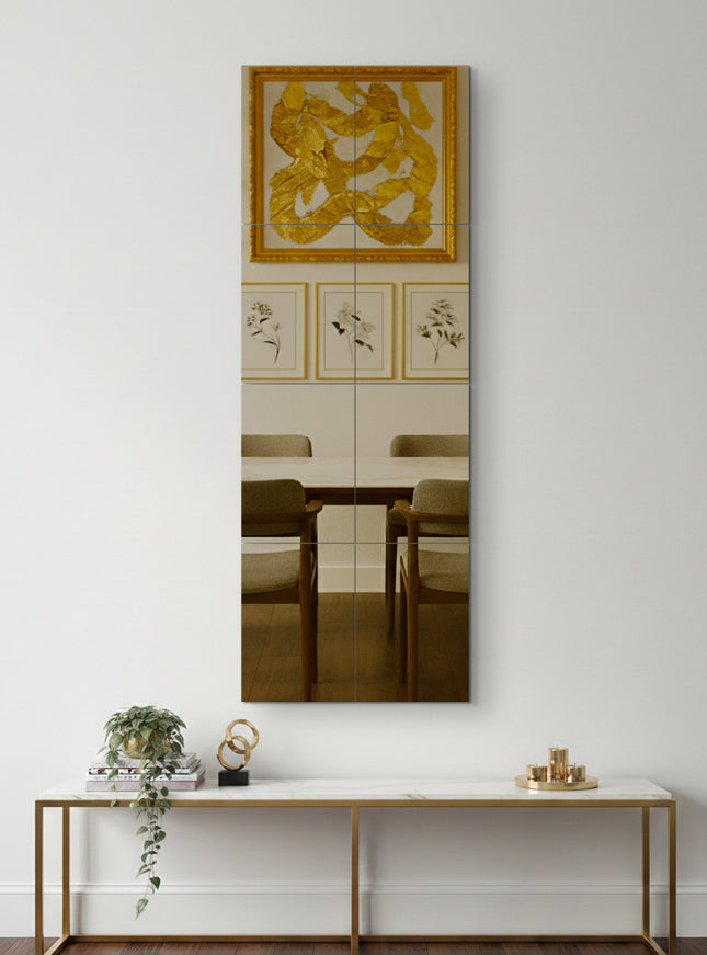 SET ESPEJOS BRONCE 8 PZAS