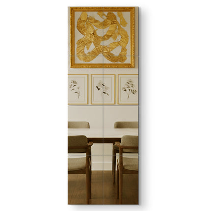 SET ESPEJOS BRONCE 8 PZAS