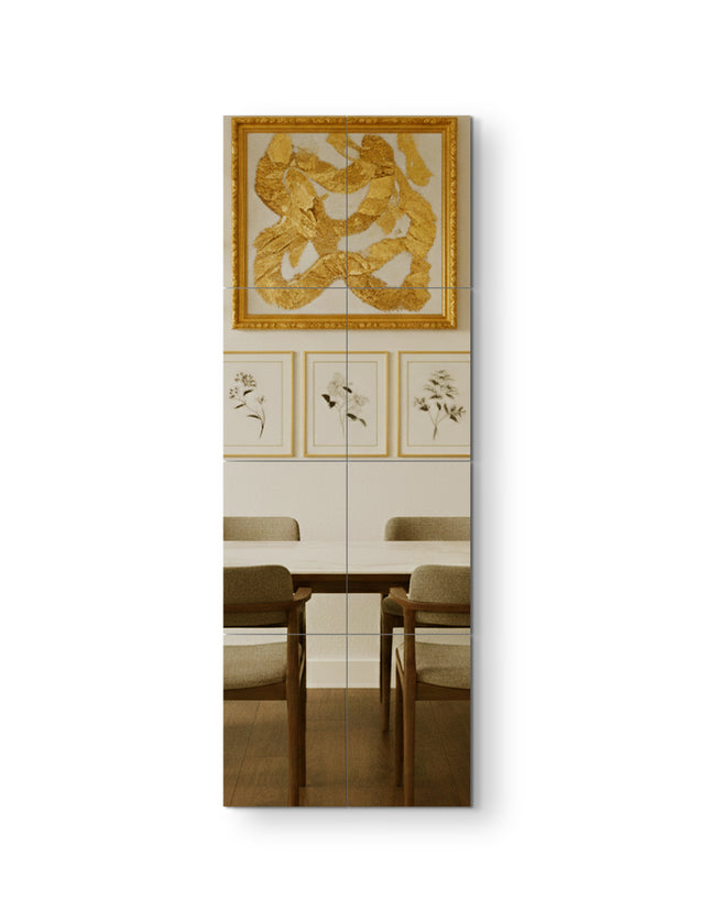 SET ESPEJOS BRONCE 8 PZAS