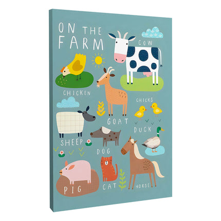 CUADRO FARM ANIMALS - 126 X 86 CM