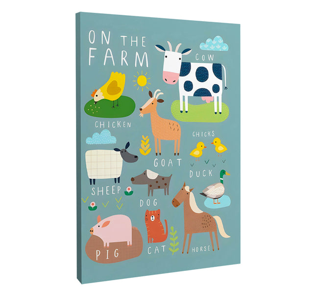 CUADRO FARM ANIMALS - 126 X 86 CM