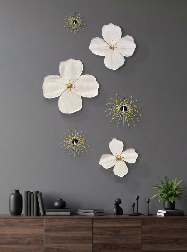 SET ESPEJOS FLORES CAMILA LAMAN 6 PZAS
