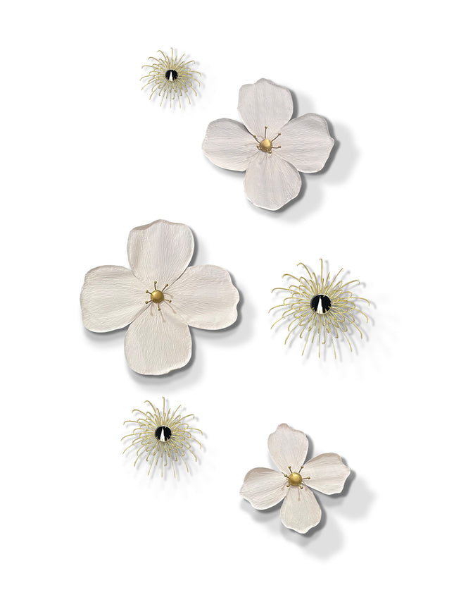 SET ESPEJOS FLORES CAMILA LAMAN 6 PZAS